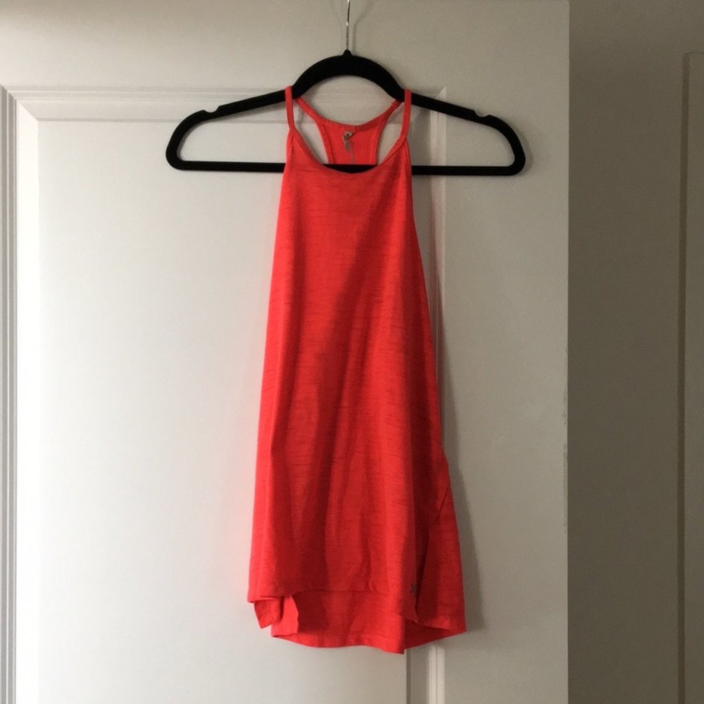 Hot Neon Pink Underarmor Swing Halter Neck Tank ⚡️